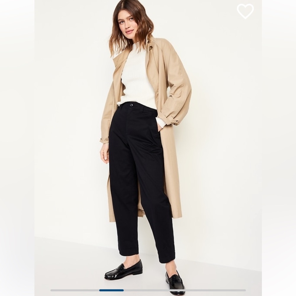 NWT Old Navy black high rise OG chino sz. Small tall